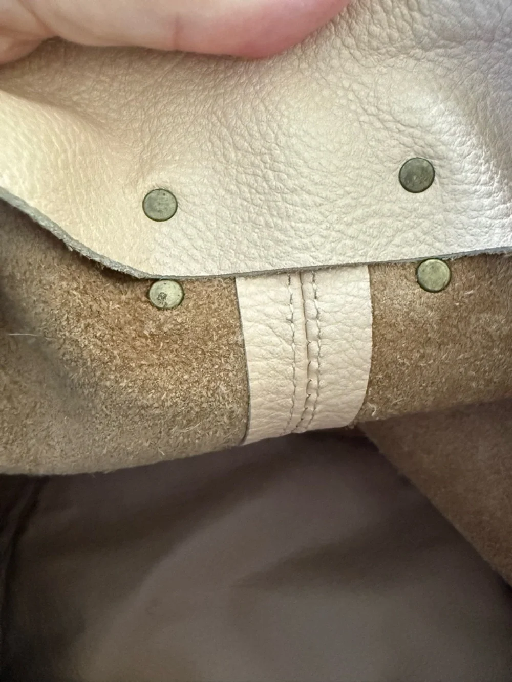Joji & Co Delta Bucket knitting project Blush Tote Bag with 4 Exterior Pockets